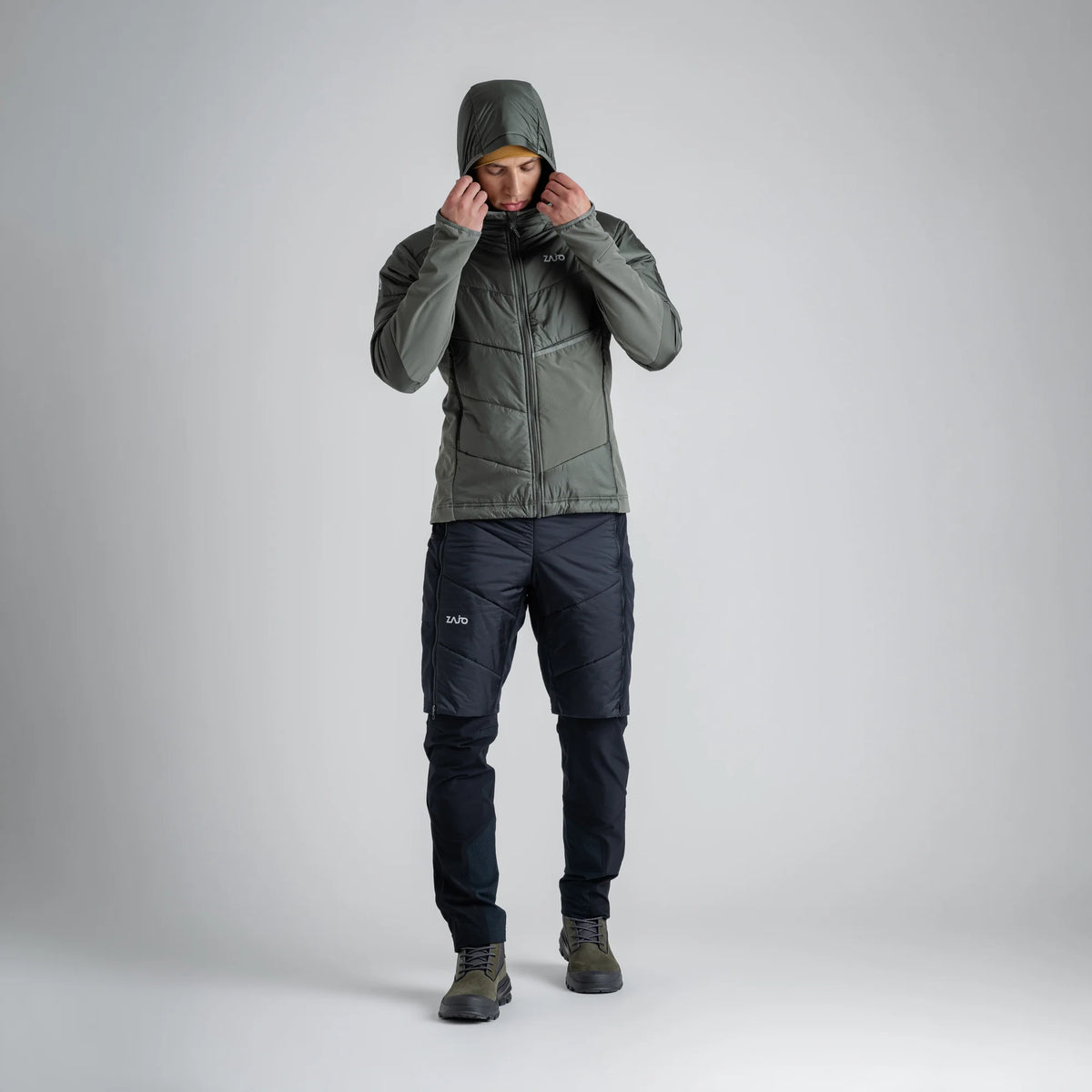 Spiro Men's Insulated Hybrid Jacket — Burned Red