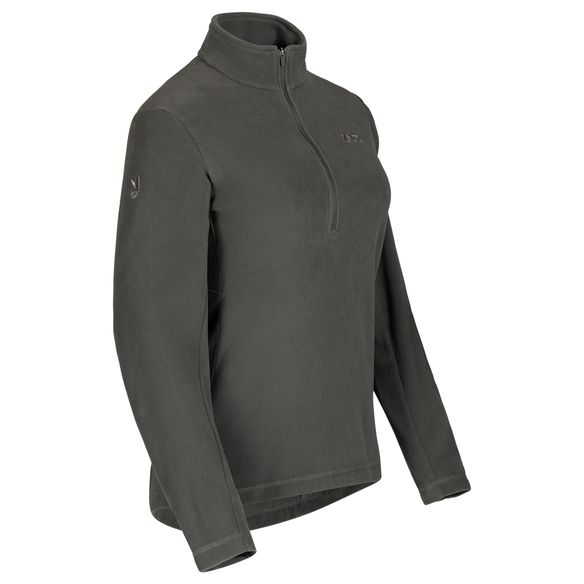 Auro Women's Fleece Zip Top — Black Olive