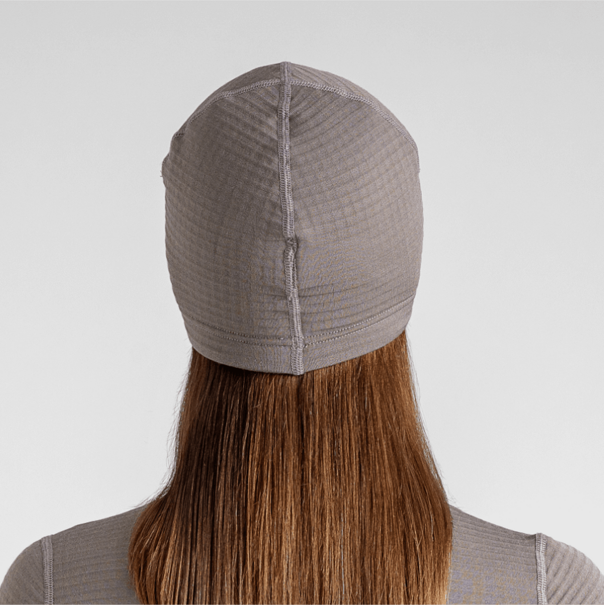 Kovri Merino Grid Beanie — Earth Red