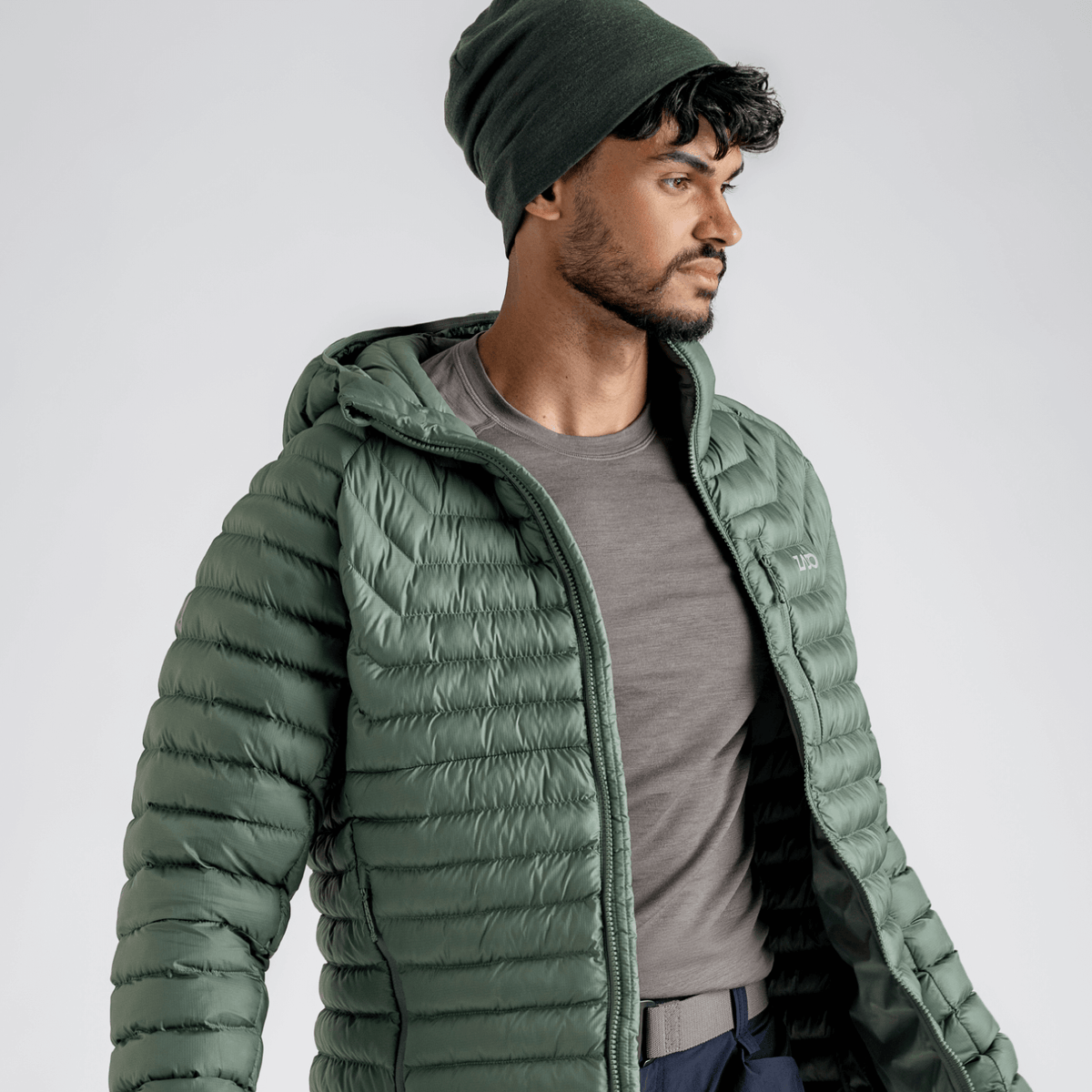 Nubaro Men's Insulated Hooded Jacket — Earth Red