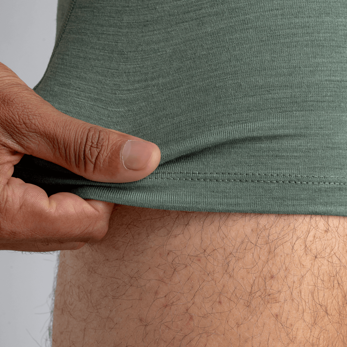 Senti Men's Merino Boxer Briefs — Thyme Green
