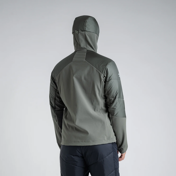 Spiro Men's Insulated Hybrid Jacket — Dove Grey