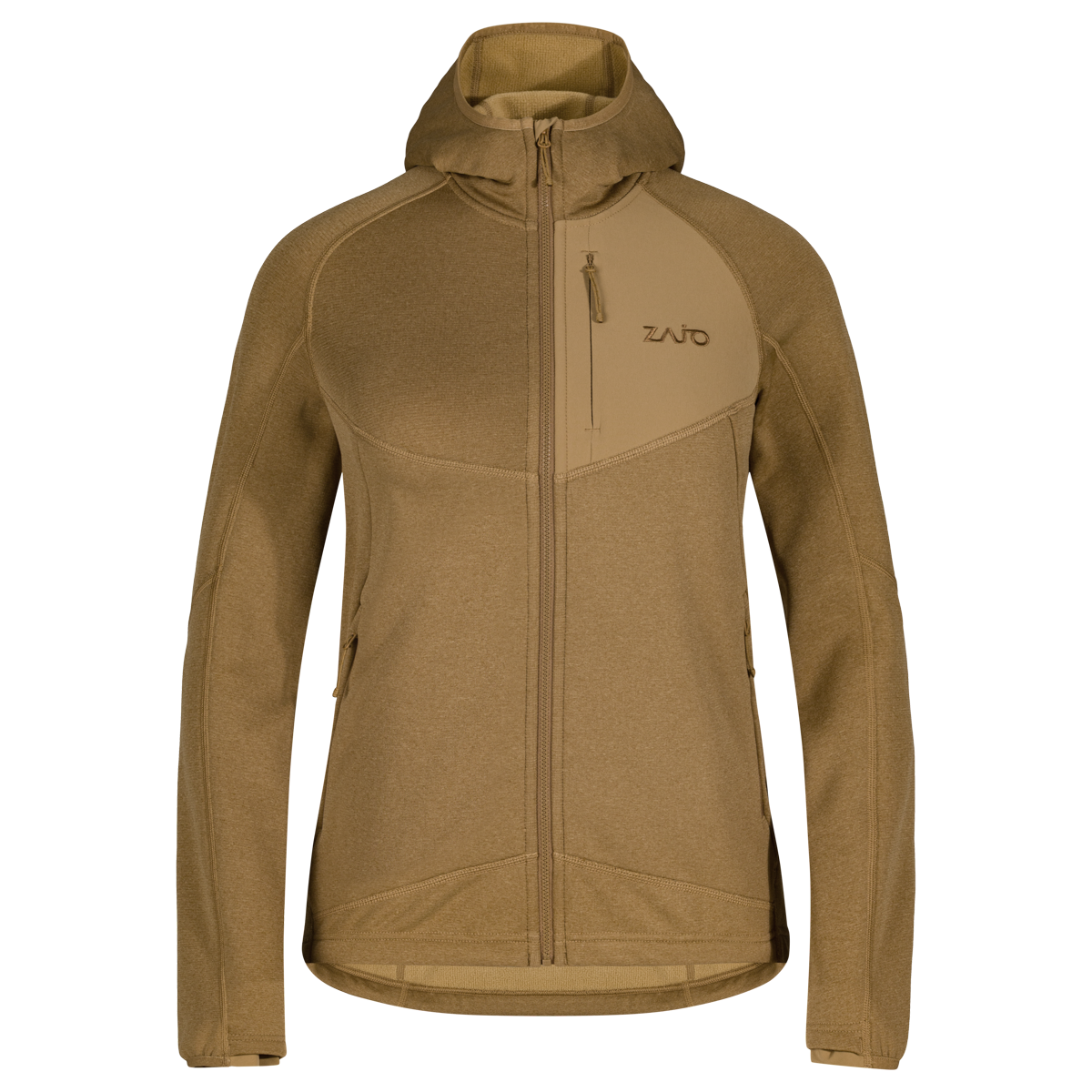 Amiko Women's Fleece Hooded Jacket, color Golden Brown