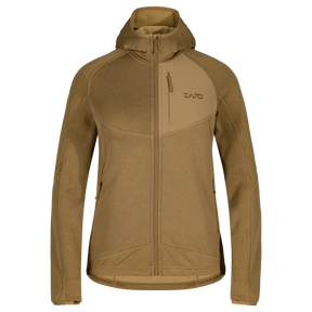 Amiko Women's Fleece Hooded Jacket, color Golden Brown