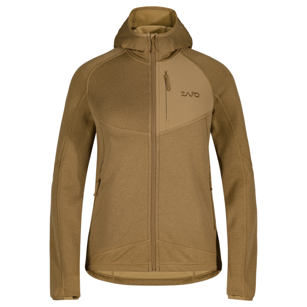 Amiko Women's Fleece Hooded Jacket, color Golden Brown