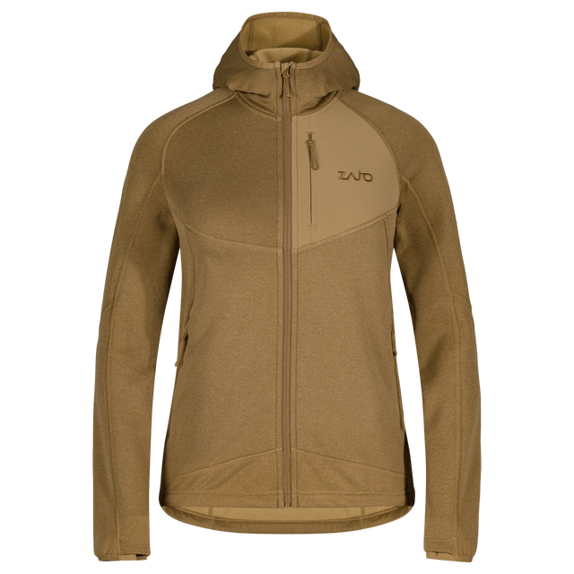 Amiko Women's Fleece Hooded Jacket, color Golden Brown
