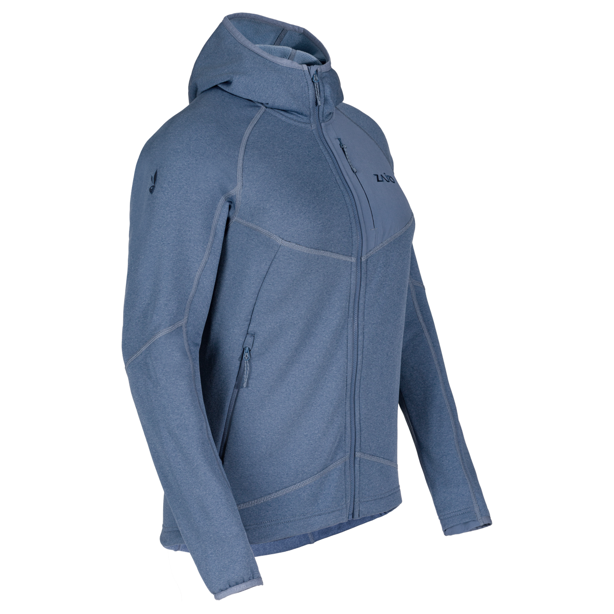 Amiko Women's Fleece Hooded Jacket, color Harbor Blue