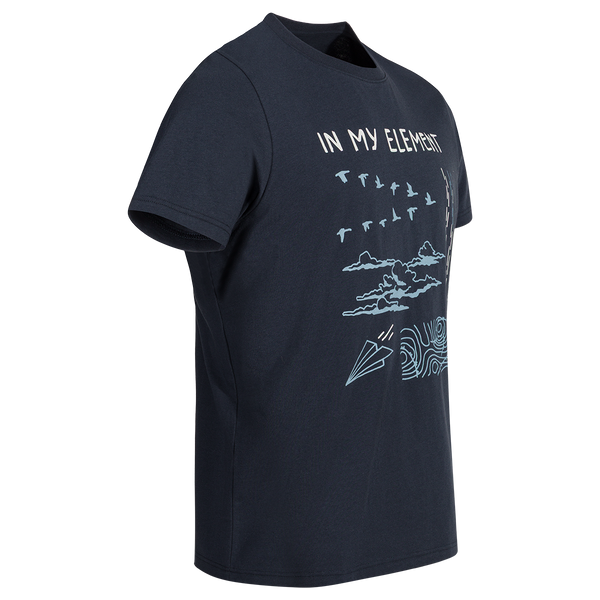 Arbo Men's Organic Cotton T-shirt — Dark Navy Air