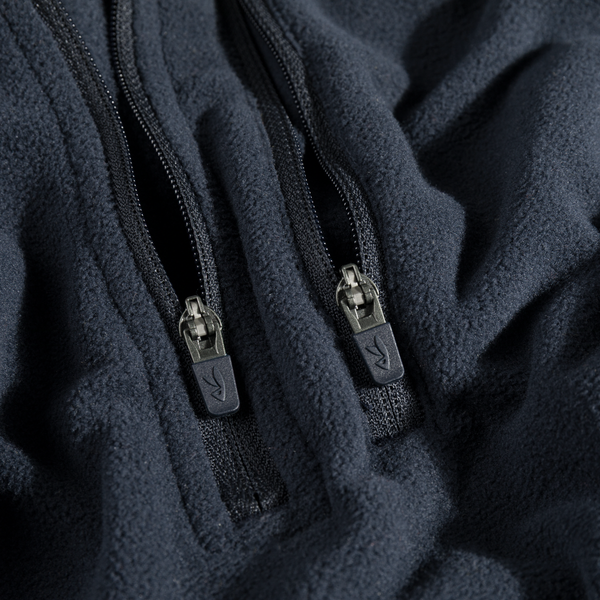 Auro Men's Fleece Zip Top — Dark Navy
