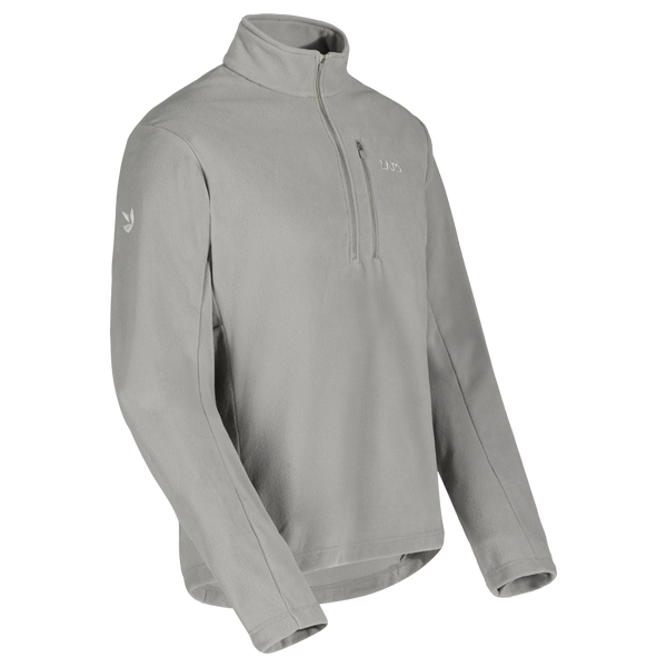 Auro Men's Fleece Zip Top — Dove Grey