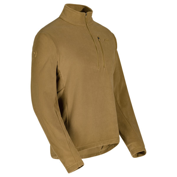 Auro Men's Fleece Zip Top — Golden Brown