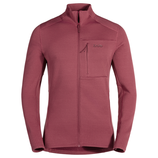 Kovri Men's Merino Grid Jacket — Earth Red