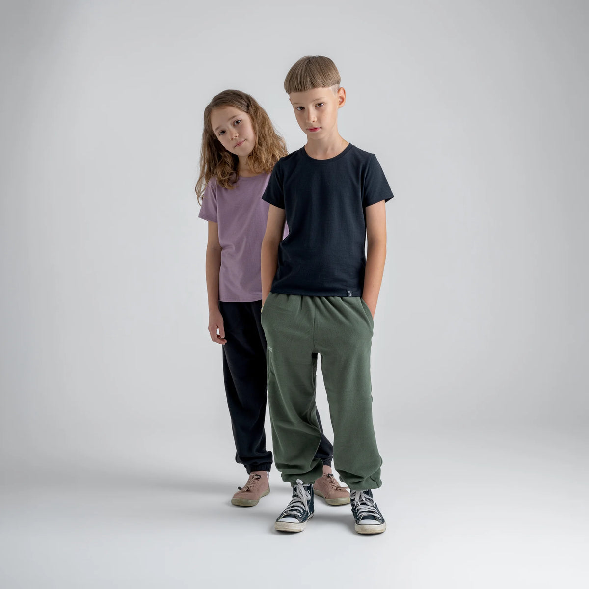 Amo Kid's Merino T-shirt — Thyme Green