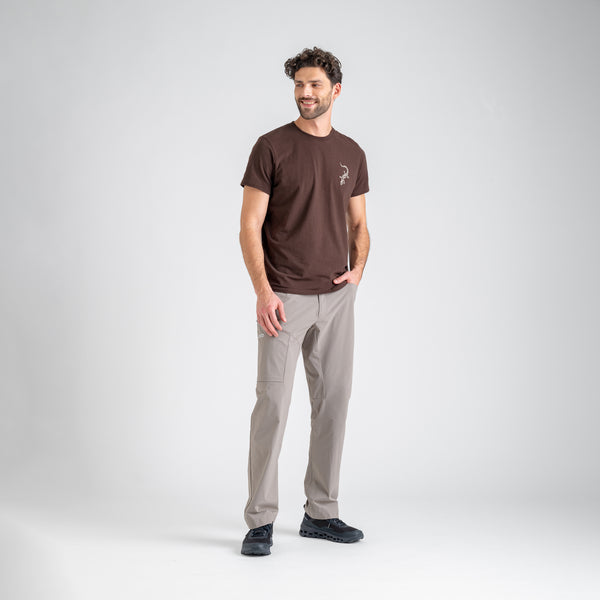 Arbo Men's Organic Cotton T-shirt — Dark Green Element