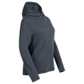 Kora Women's Merino Hoodie — Grey Navy