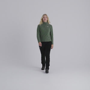 Auro Women's Fleece Zip Top — Light Beige