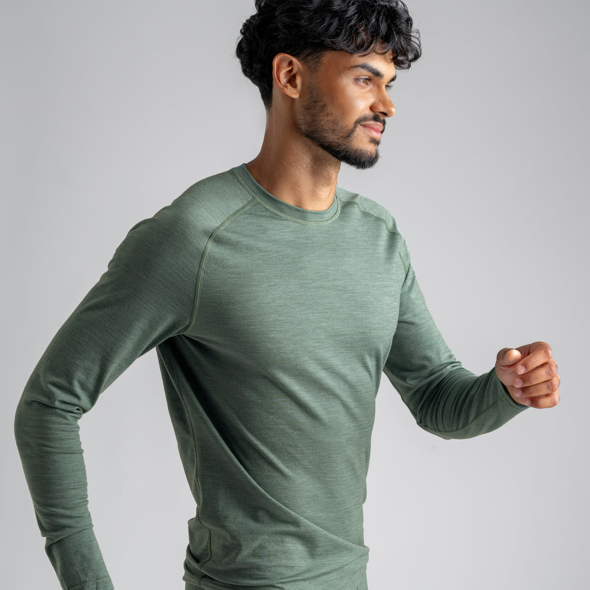 Senti Men's Merino Longsleeve — Decadent Red
