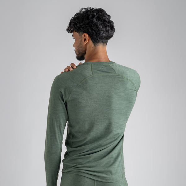 Senti Men's Merino Longsleeve — Decadent Red