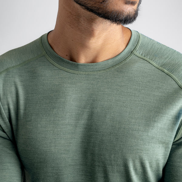 Senti Men's Merino Longsleeve — Decadent Red