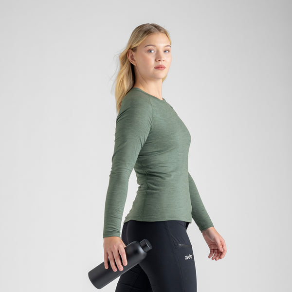 Senti Women's Merino Longsleeve — Dove Grey