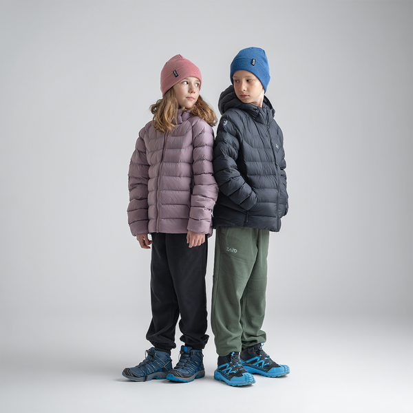 Musko Kid's Insulated Hooded Jacket — Iced Mauve