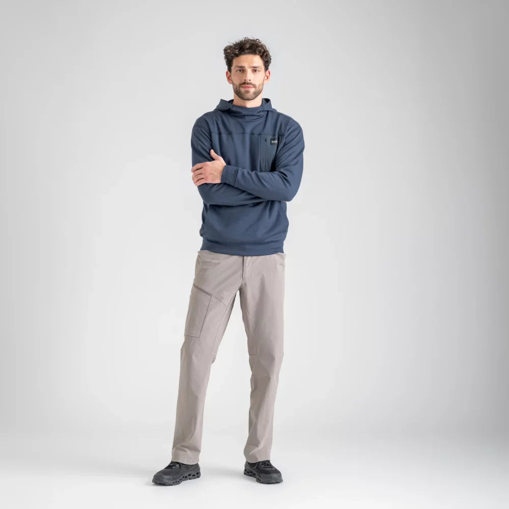 Vespero Men's Merino Hoodie — Navy